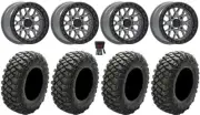 Valor V07 Beadlock 15" Wheels Graphite 30" Crawler XR Tires Can-Am Maverick X3