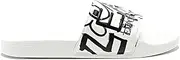 [EA7] Emporio Armani White Logo Printed Visibility Slides, Casual Pool Slippers