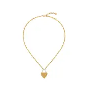 Givenchy Heart Lock Pendant Necklace One size gold/silver