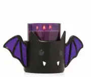 Bath & Body Works Bat Pedestal Halloween 3-Wick Candle Holder