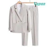 在飛比找蝦皮商城精選優惠-Vupan韓版男士西裝外套套裝西裝+褲子高檔男士西裝休閒西裝