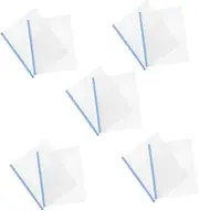 HOMSFOU 10pcs Transparent File Organizers with Sliding Rods Report Covers for Homework Presentations and Document Storage Easy Assembly for School and Office Use