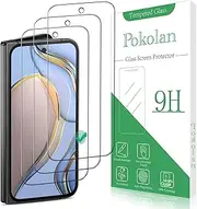 Pokolan 3 Pack Screen Protector for Google Pixel 9 Pro Fold Tempered Glass, 9H Hardness, Case Friendly, No Bubbles, Anti Scratch, Ultra Resistant