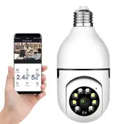 Wireless Security Light Bulb Camera 360°1080P E27 IR Smart Home