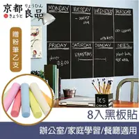 在飛比找momo購物網優惠-【京都良品】辦公室會議/家庭學習/餐廳黑板貼 21x30cm