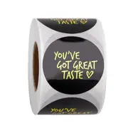 500pcs/roll You��ve Got Great Taste Round Adhesive Paper Stickers Business Baking Sealing Labels Handmade DIY Packaging Sticker