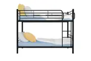 Kingston Slumber 2in1 Single Metal Bunk Bed Frame, with Modular Design, Dark Matte Grey