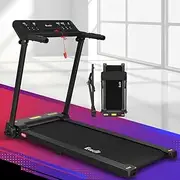 [Everfit] Treadmill Electric Treadmills with 450mm Running Belt, Folding Walking Pad Foldable Machine Exercise & Fitness Equipment, with up to 14km/h Speed for Home Gym Workout Black