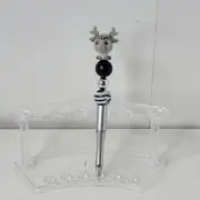 Disney Doorables Beaded Pen Flocked Sven from Frozen Movie Silver Base