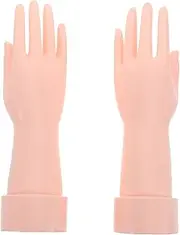 Ipetboom 2pcs Skin Tone Hand Shaped Ring Holder Jewelry Stand Desktop Glove Stand for Bridal Display