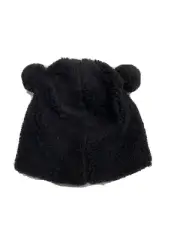 Kids Girls Beanie Double Pom Hat Brand White Size 8-16 Medium Cute Fluffy, Warm