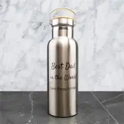 Scripted Message Metal Drink Bottle