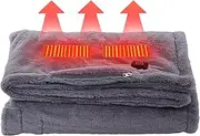 Electric Blanket - 59x33.5 Inch Fast Heating Heated Blanket,Adjustable Electric Lap Blanket Throw, 3 Levels Temperature, Poncho Wrap, Heated Shawl Wrap for Sofa and Bed