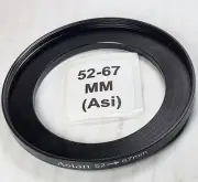 52-67mm Metal Step Up Adapter Ring 52mm Lens to 67mm Filter Converter E52-E67