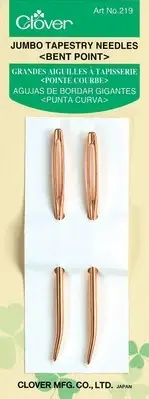 Clover Gold Tapestry Bent Tip Needles-Jumbo 2/Pkg 219