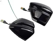 Side Mirror Indicator For S-Max 2007-2014 For Kuga C394 2008 2012 For C-Max 2011 2019 LED Turn Signal Mirror Light Dynamic Blinker Dynamic Sequential Blinker(Blue-Yellow)