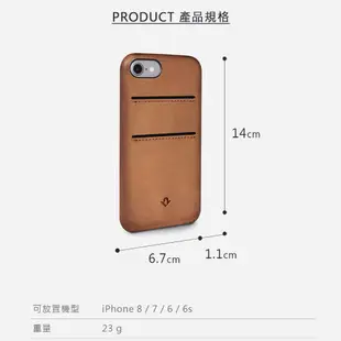 Twelve South Relaxed Leather iPhone 7/8 卡夾皮革保護背蓋 現貨 廠商直送