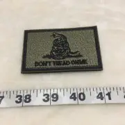 Don’t Tread On Me Gadsden Green And Black Hook And Loop Patch New