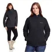 Columbia Womens Black WindBreaker Jacket Size M Pockets Close, Inner Pockets NEW