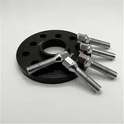Szwaldaper Car Wheel Gasket 1pcs 5holes, for, Wheel Spacers 5x112 Hubcentric 66.6mm Aluminum Wheel Adapter Suit Car Separadores Wheel Spacers Car Wheel Spacer Adapter(Black 1pcs 20mm)
