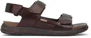 [Pikolinos] NIJAR Leather Flat Sandals for Men, Olmo, 43 EU