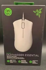 Razer DeathAdder Essential Wired Optical Gaming Mouse White 6400 DPI Sealed
