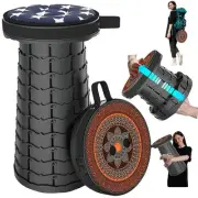 Upgraded Collapsible Stool with Cushion,Portable Stool for Adults,Load Capaci...
