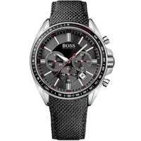 在飛比找PChome24h購物優惠-Hugo Boss 德式羅馬都會石英男錶-黑/45mm/H1