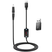 FARSENSE USB C to DC Adapter,Barrel PD Trigger Cable(3.3ft) with Type C Male...