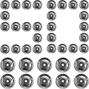 Percussion Drum Cymbals Ring, 50pieces Tambourine Ring Cymbals Ching, Replacement Drum Accessories Jingle Effect for Kids
