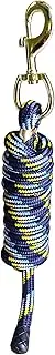 Lexnel 10Ft Naylon Lead Rope for Horse & Livestock Halter Rope ith Sturdy Heavy Duty Bolt Snap Blue