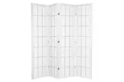 Shoji Room Divider Screen White 4 Panel