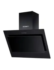 [Devanti] 900mm Glass Angled Range Hood in Black