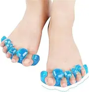 Gel Toe Separator Stretchers Relieve Pain Bunion Corrector Hammer Toes for Yoga and Sports Activities (Medium)