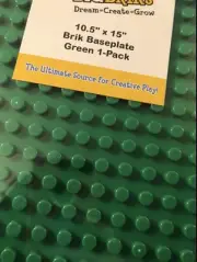 New Briks Baseplate by Strictly Briks 10.5"x15” Compatible w/Major Brands Set 2