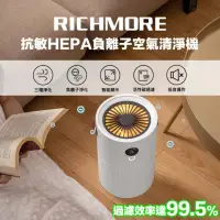 在飛比找momo購物網優惠-【RICHMORE】抗敏HEPA負離子空氣清淨機 RM-01