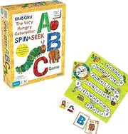 Briarpatch The Very Hungry Caterpillar Spin & Seek ABC Game, Fun Alphabet Learning for Kids Ages 3+, Upper & Lowercase Letter Recognition, Eric Carle Inspired