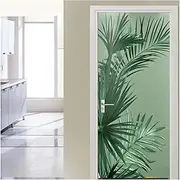 Door Stickers Modern 3D Door Sticker for Bedroom Living Room Corridor Wall Decor PVC Waterproof Self-Adhesive Mural(95x215cm)