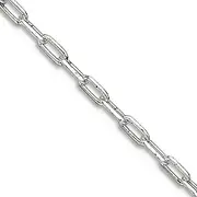 [JewelryWeb] 925 Sterling Silver Solid Polished Spring Ring 2mm Elongated Open Link Chain Necklace Jewelry Gifts for Women - Length Options: 41 46 51 61 76