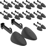 [NATIKON] Adjustable Shoe Tree Set of 10 | Fits Men’s Sizes 5.5-11.5 | Sturdy Plastic & Steel, Enhances Shoe Shape & Longevity for Shoe Care & Storage, Black, Mens 5.5-11.5