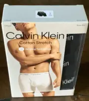 NWT CALVIN KLEIN Men's Boxer Briefs Cotton Stretch Classic Fit 3 Pack Size S