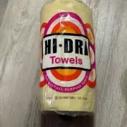 Vintage 1975 yellow Hi-DRI paper towels 103 2-ply