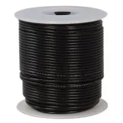820-0. 20 AWG Black Stranded Tinned-Copper Hook-Up Wire, 100'