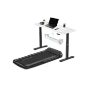 Lifespan Fitness V-Fold Treadmill with ErgoDesk Automatic White Standing Desk 1800mm + Cable Management Tray