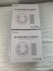 2pack Sunlu 3D Printer PLA Filament 1.75mm 1KG Black Color New Sealed In Box