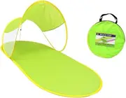 Ｓｉｍｈｏａ Beach Shelter Face Head Shade Canopy Portable Foldable Small Tent for Camping Family Picnics, Green