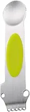 Hoement Stainless Steel Lemon Peeler Multi-Functional Citrus Grater for Melon Kitchen Tool for Fruit Garnishing and Cocktail Preparation Random Colors