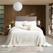 Renee Taylor Heston 480 GSM Ultra Soft Velvet Sherpa Blanket - SILVER LINE