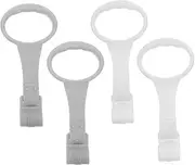 ERINGOGO 2Pairs Stand Up Pull Rings for Portable Walking Assist Tools Durable Crib Hanging Rings for Safe Walking Exercise Grey Colors for Newborns