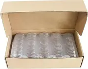 40mm Coin Capsules for Silver Eagle, Copper Coin Containers Protector Collection Case (100 Pcs)